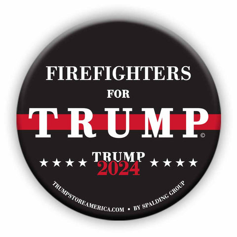 FireFighters for Trump Button