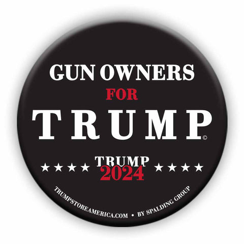 Gun Owners for Trump 2024 Button