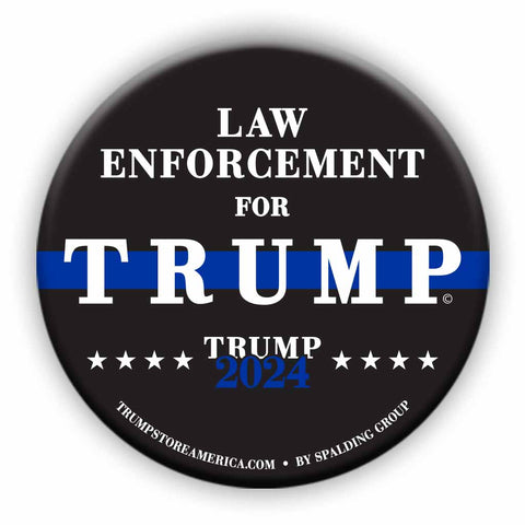 Law Enforcement for Trump Button