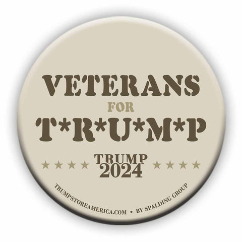 Veterans for Trump Button