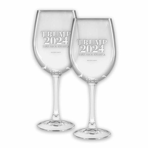 Trump 2024 Wine Glasses (set of 2)