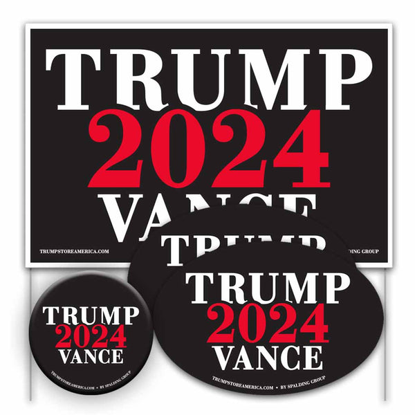 Trump Vance 2024 Yard Sign Kit - 4 Pack