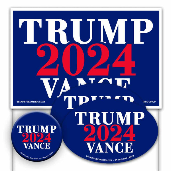 Trump Vance 2024 Yard Sign Kit - 4 Pack