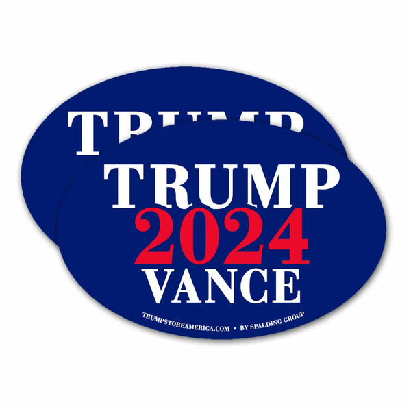 Trump Vance 2024 Bumper Sticker - 4 Color Pack