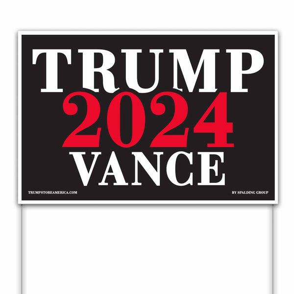 Trump Vance 2024 Yard Sign 4 pack