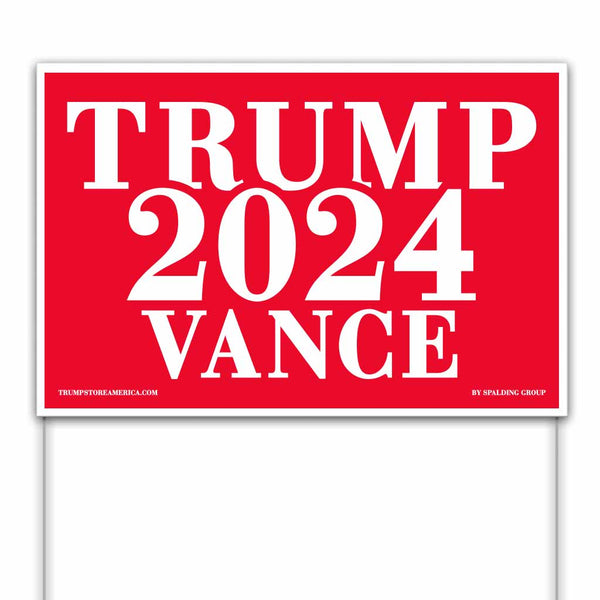 Trump Vance 2024 Yard Sign 4 pack