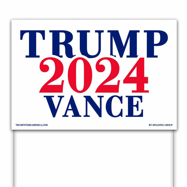 Trump Vance 2024 Yard Sign 4 pack