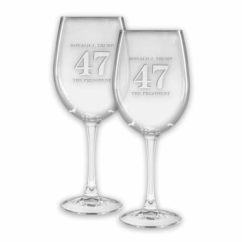 47 - The President - Wine Glasses (set of 2)