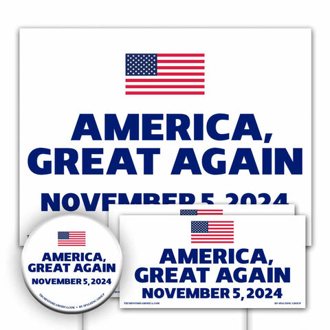 Yard Sign Kit - America, Great Again