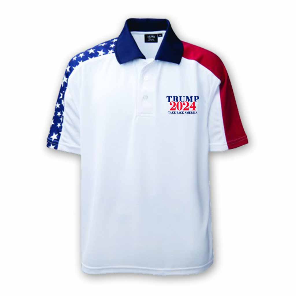 Trump Vance 2024 Flag Polo - Men's