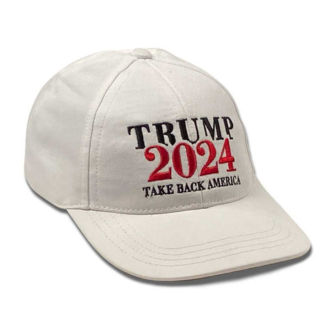 Trump 2024 Hat - White - Made In USA