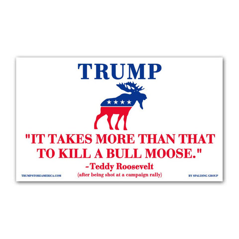 Trump Bull Moose Vinyl 5' x 3' Banner