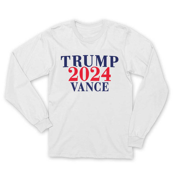 Trump Vance 2024 Long Sleeve Tee - White