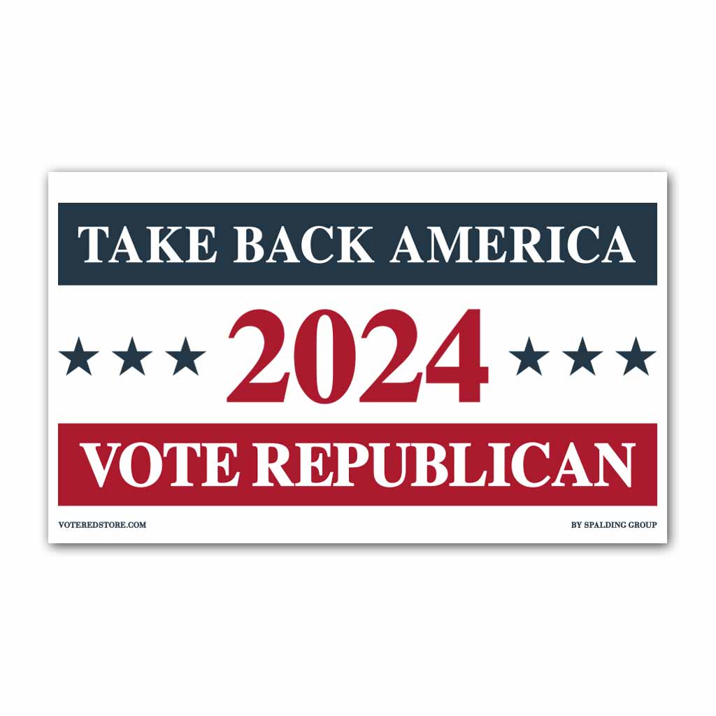 Vote Republican 2024 Vinyl 5' x 3' Banner