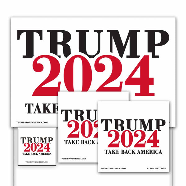 Trump 2024 Yard Sign Kit - 4 Pack