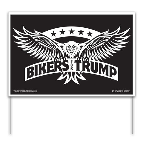 Trump Yard Sign - Bikers for Trump