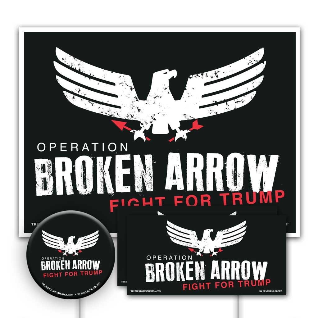 Trump Yard Sign Kit - Broken Arrow V1