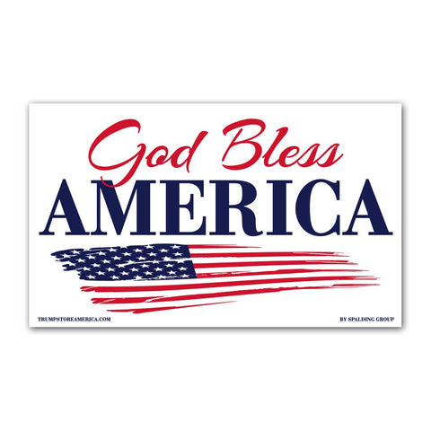 God Bless America Vinyl 5' x 3' Banner
