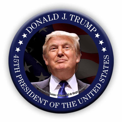 President Trump Photo Button