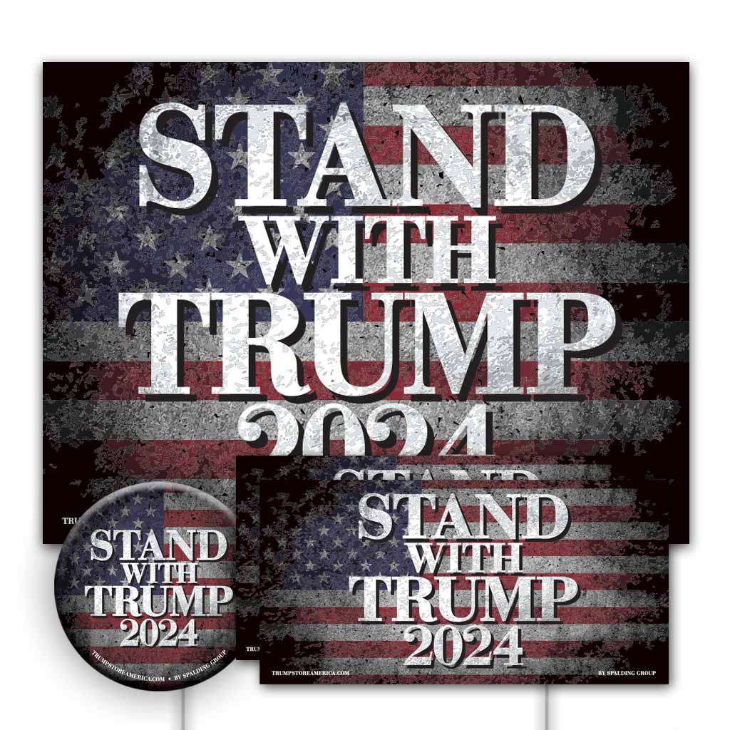 Trump Yard Sign Kit - Stand With Trump 2024