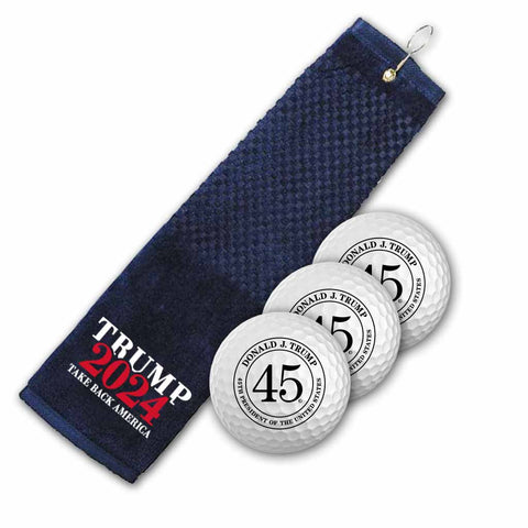 Trump 2024 Golf Towel and Ball Set