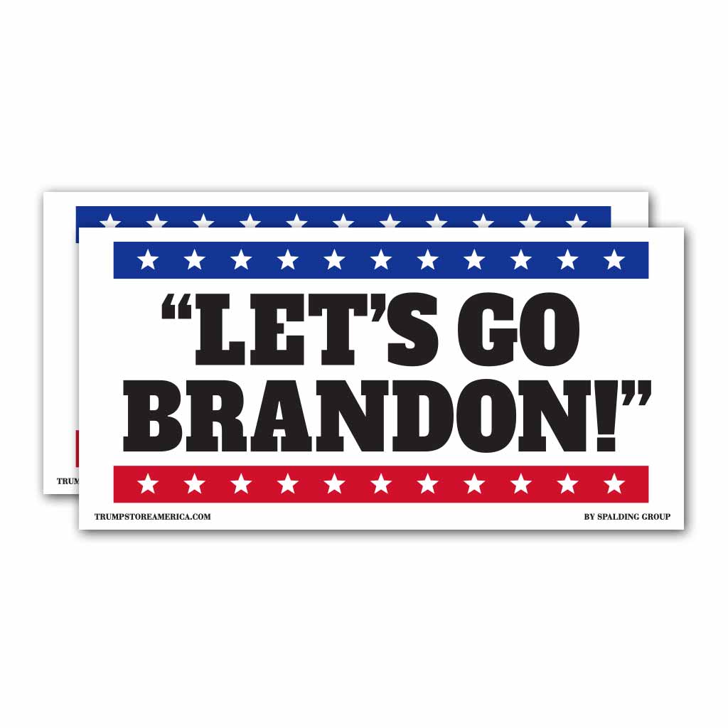 (Pack of 2) Bumper Sticker - "Let's Go Brandon"